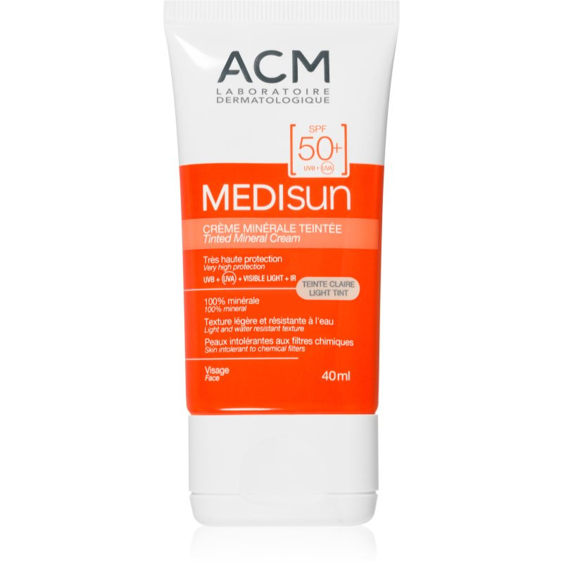 ACM Medisun minerální hydratační tónovací krém SPF 50+ odstín Light Tint 40 ml