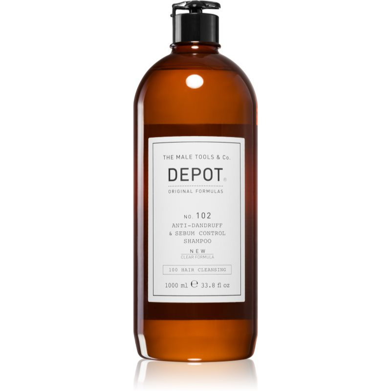 Depot No. 102 Anti-Dandruff & Sebum Control Shampoo šampon pro obnovení rovnováhy mastné pokožky hlavy 1000 ml