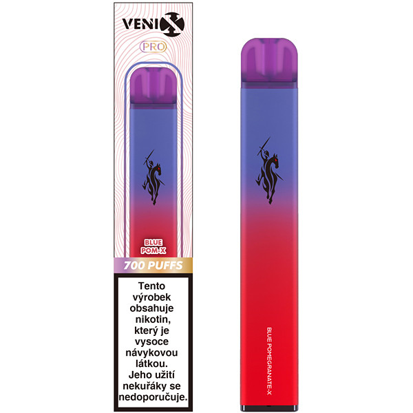Elektronická cigareta jednorázová Venix Pro Blue Pom-X 18mg/ml