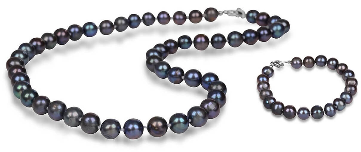 JwL Luxury Pearls Zvýhodněná perlová souprava šperků JL0265 a JL0360 (náramek, náhrdelník)