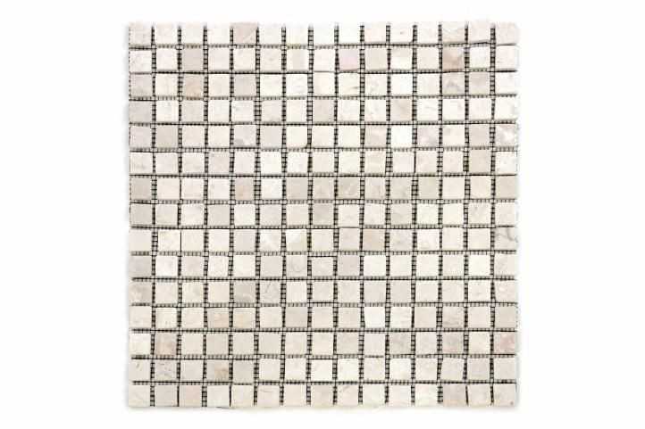 Divero Garth Mramorová mozaika krémová 30 x 30 cm 1 m²