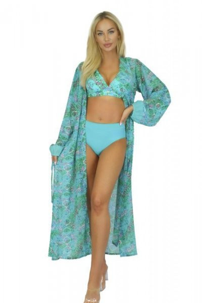 Self14 D81SZ 36 UNI Plážové pareo One size zelená