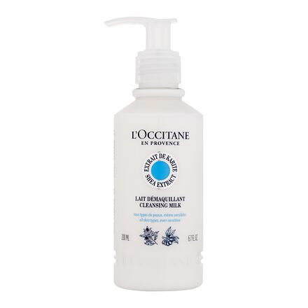 L'Occitane Shea Butter čisticí mléko s bambuckým máslem 200 ml pro ženy