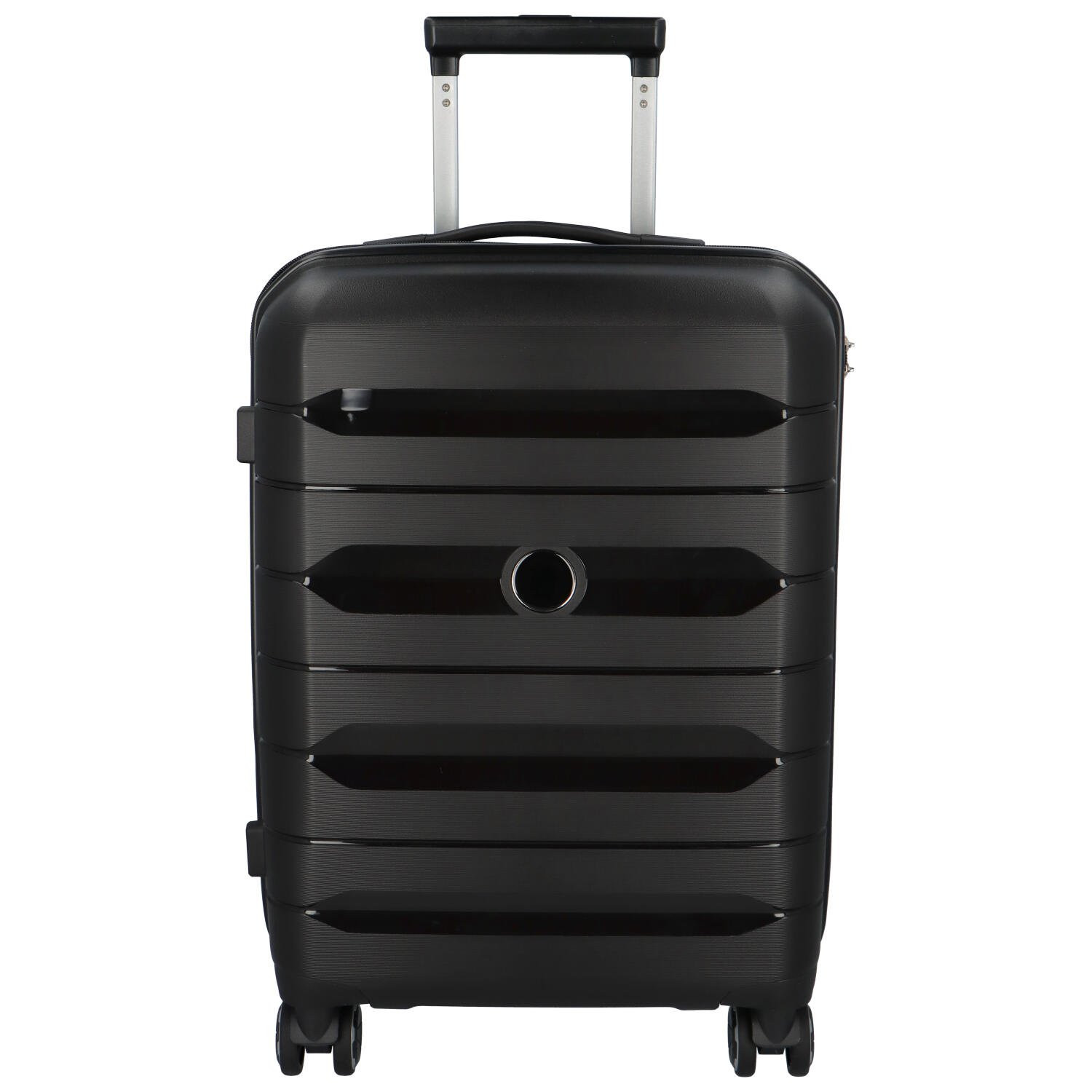 Cestovní plastový kufr Hesol velikost S, černá