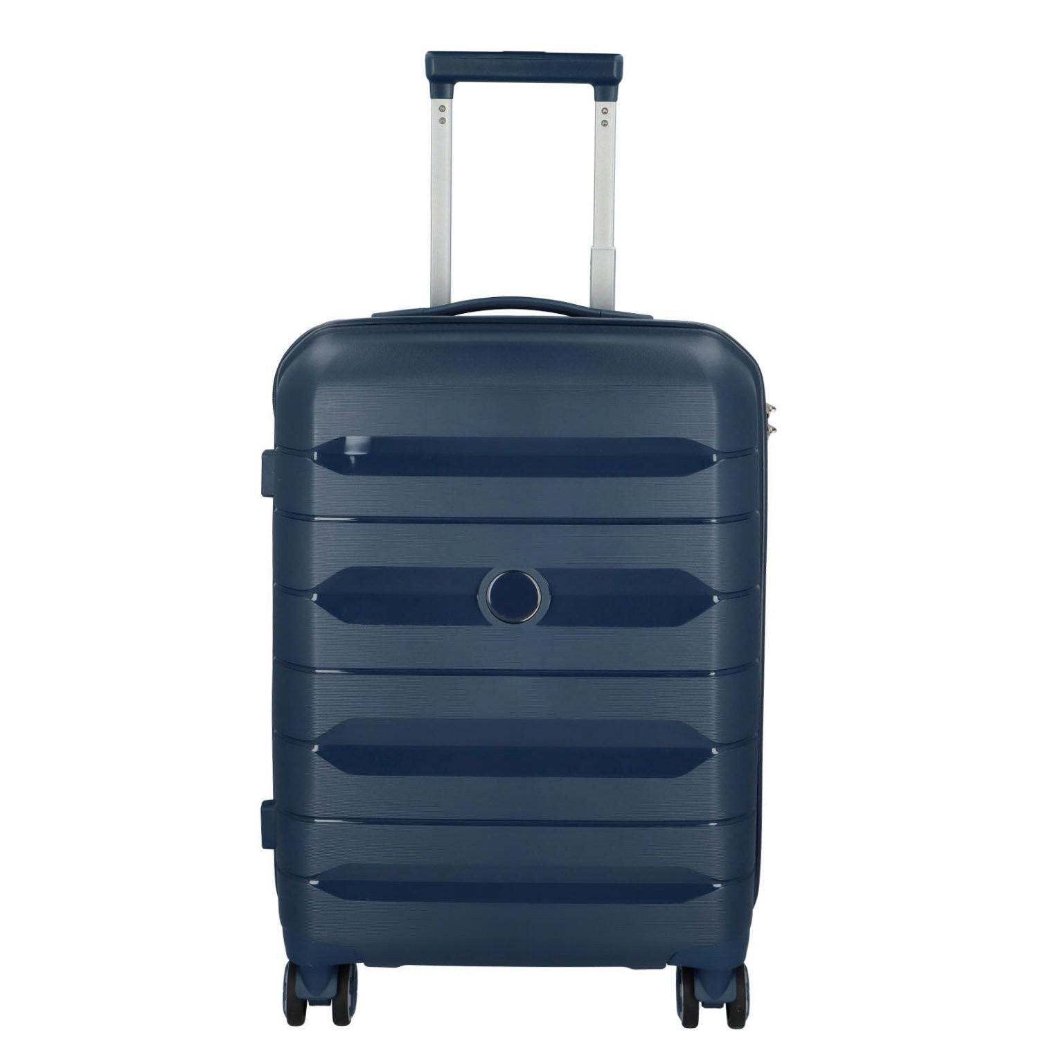 Cestovní plastový kufr Hesol velikost S, tmavě modrá
