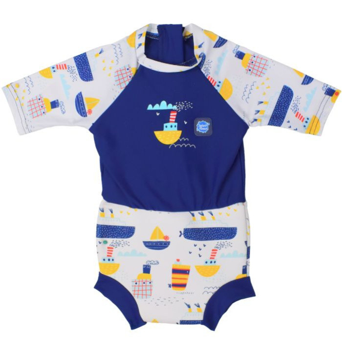 Splash About Happy Nappy Sunsuit Tug Boats XL