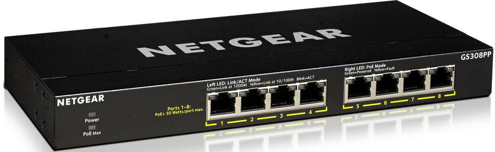 NETGEAR GS308PP síťový switch