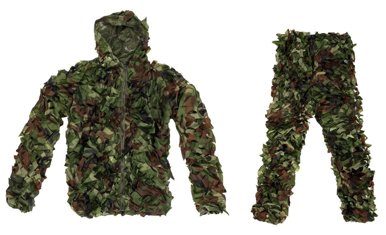 Maskovací oblek Hejkal Ghillie Suit Woodland 2-dílný GFC Tactical™ Vyberte velikost: M/L