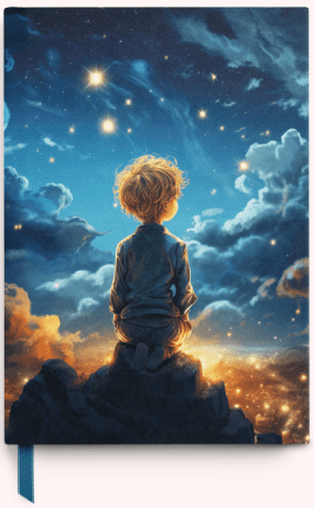 Zápisník - Malý princ a hvězdná obloha A5