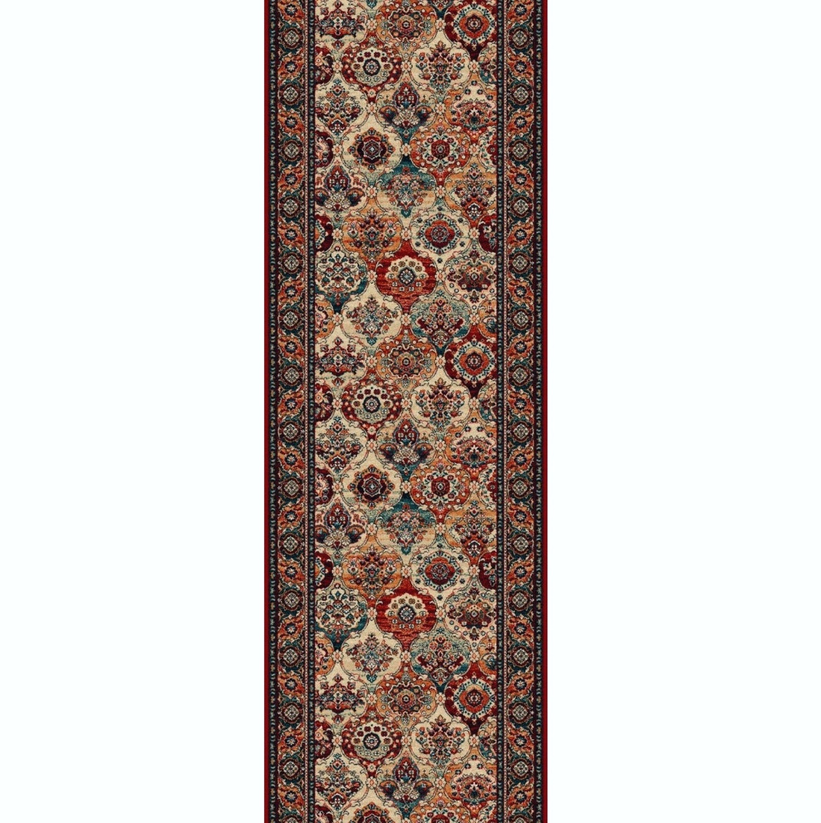 AKCE: 80x80 cm s obšitím Orientální běhoun na míru Isfahan Forenza bordo - šíře 80 cm Agnella