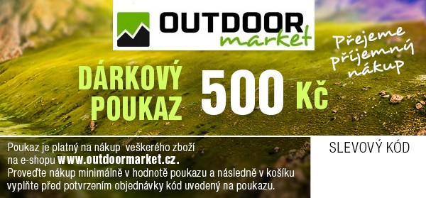 Outdoormarket Dárkový poukaz Hodnota: 500