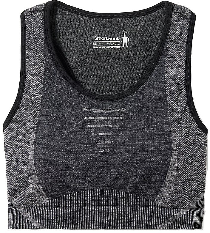 Smartwool W INTRAKNIT RACERBACK BRA black heather Velikost: S