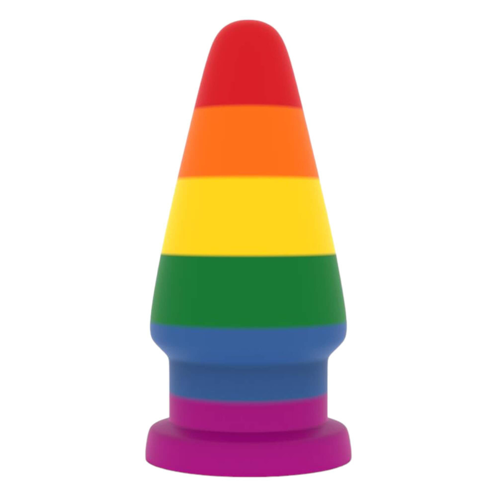 Lovetoy Prider - Anální dildo - 15 cm (duhové)