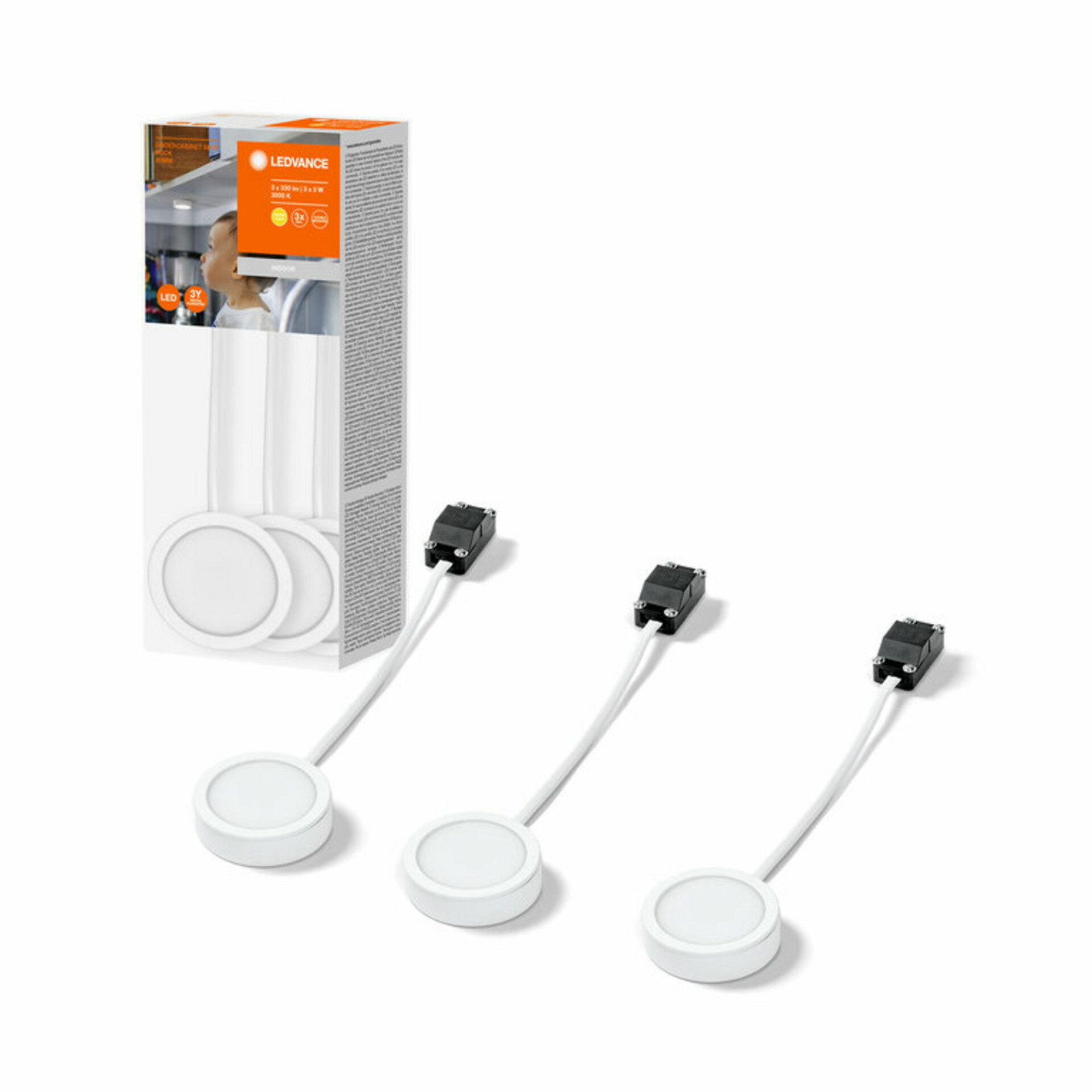 OSRAM LEDVANCE svítidlo pod skříňku Undercabinet Spot Puck 65mm 3 x 3W bílá 4058075791565