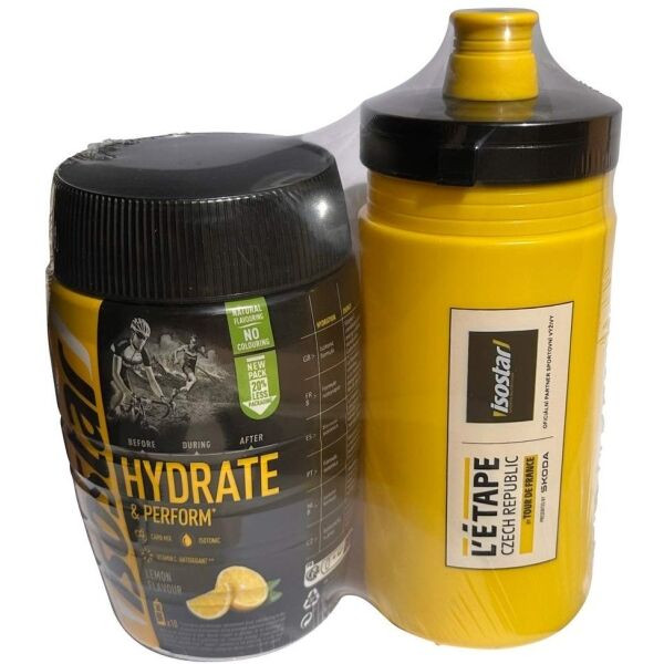 Isostar HYDRATE PERFORM 400 G CITRON + BIDON 550 ML L'ÉTAPE ZDARMA Isotonický nápoj + bidon, , velikost