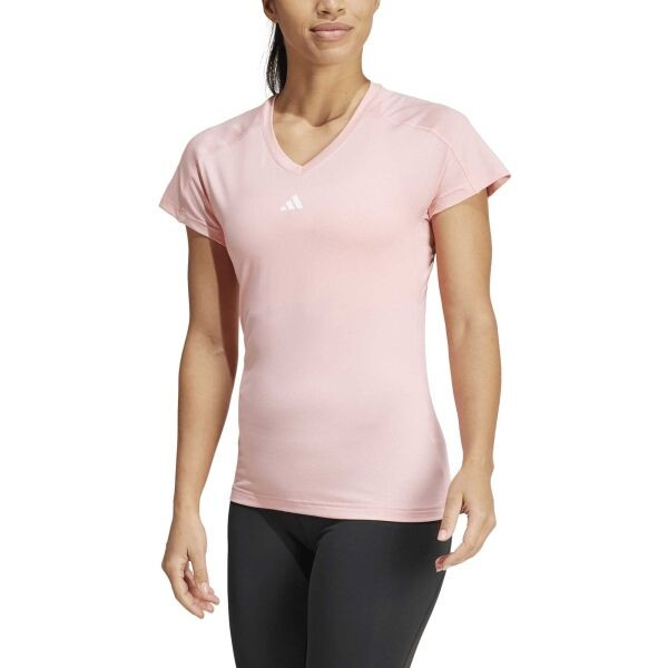 adidas AEROREADY TRAIN ESSENTIALS MINIMAL T-SHIRT Dámské sportovní triko, růžová, velikost