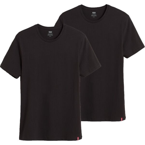 Levi's® SLIM 2PK CREWNECK 1 Pánské tričko, černá, velikost