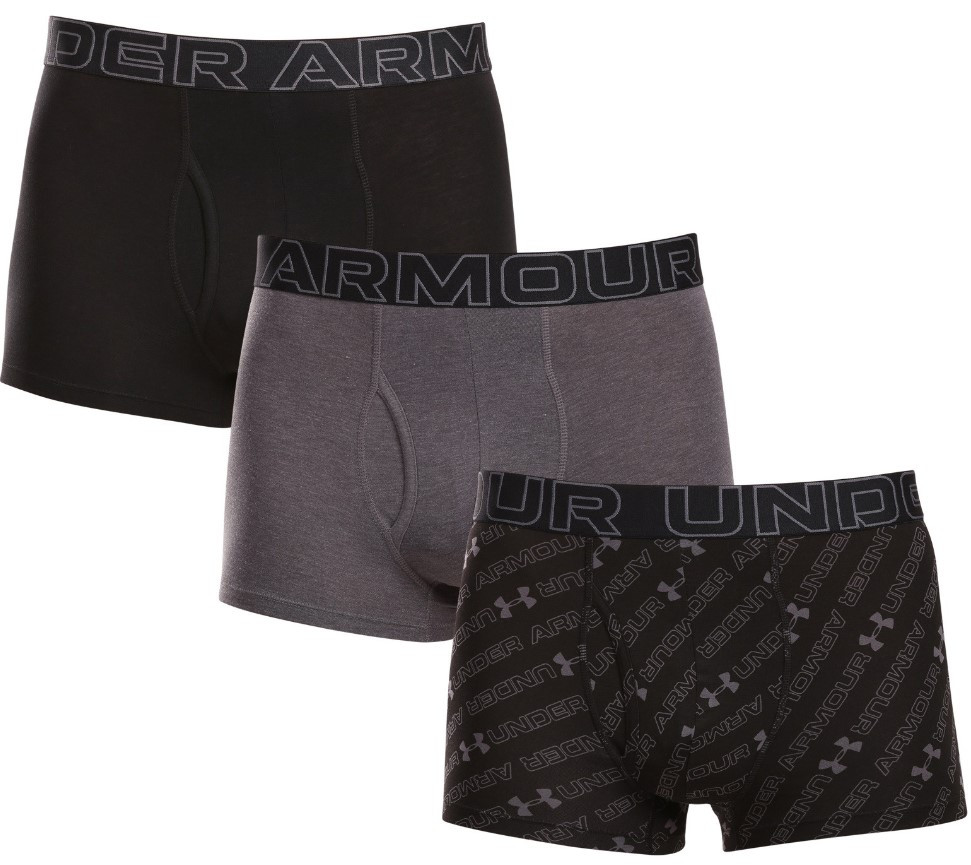 Boxerky Under Armour M UA Perf Cotton Nov 3in-BLK