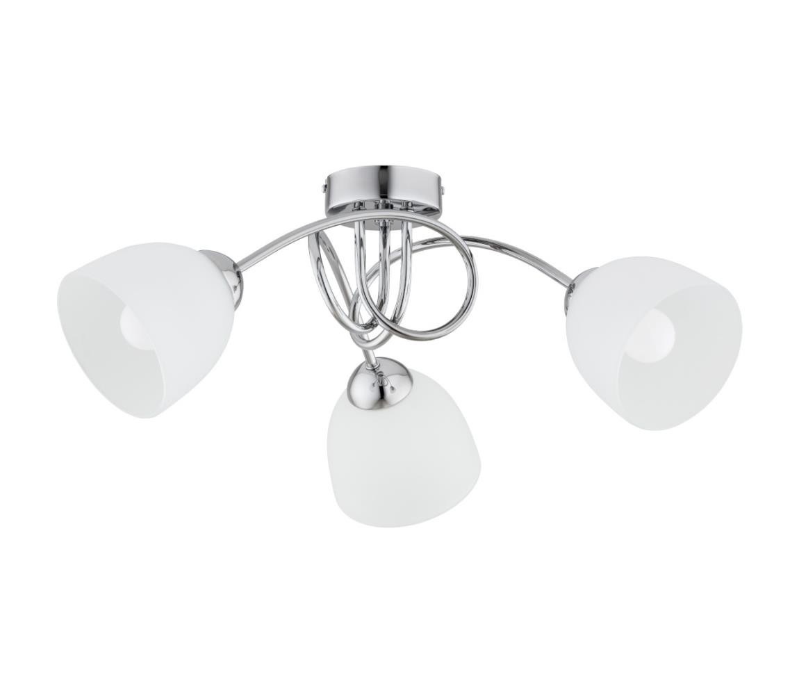 Přisazený lustr SEYLA 3xE27/60W/230V lesklý chrom/bílá