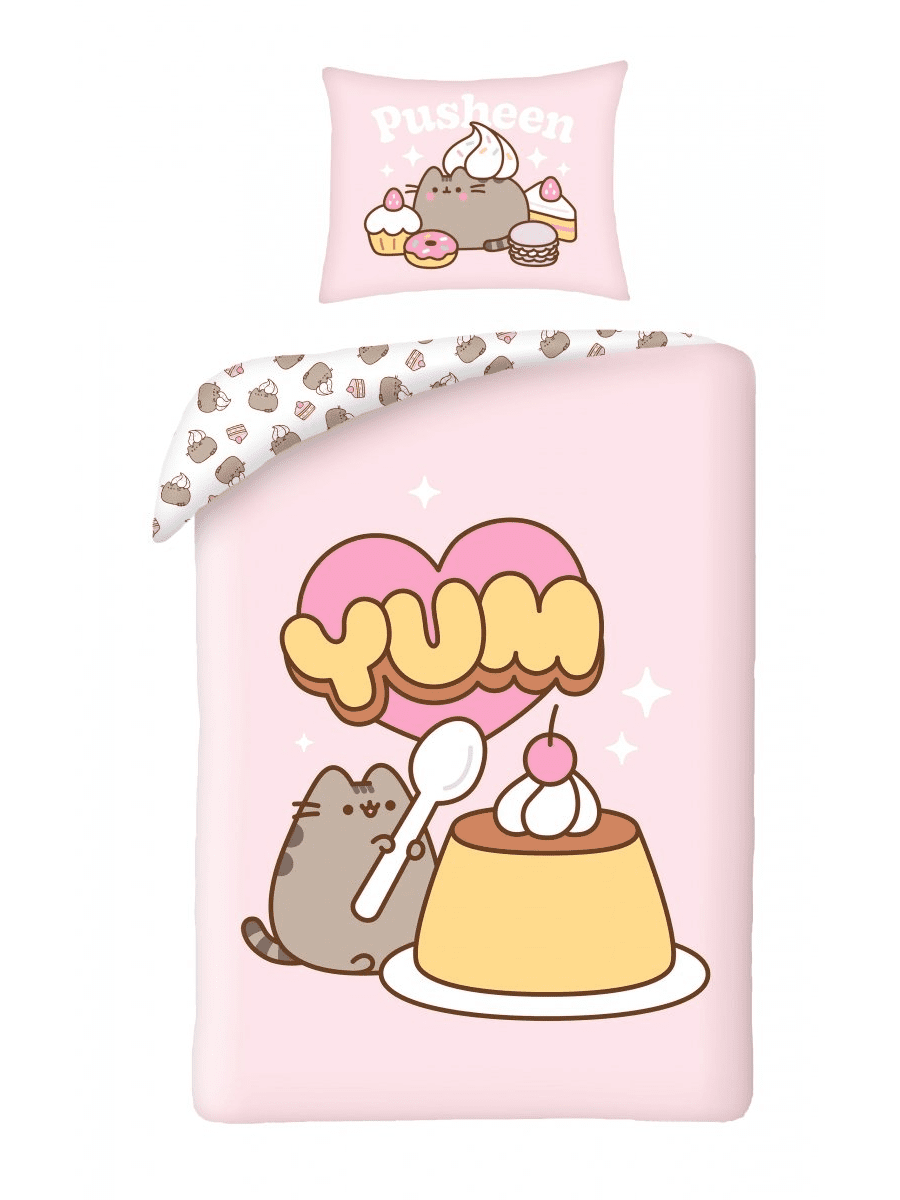Halantex Bavlněné povlečení 140x200 + 70x90 cm - Pusheen Yum