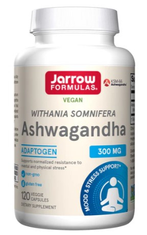 Jarrow Formulas Extrakt z Ashwagandhy (ašvaganda), 300 mg, 120 kapslí