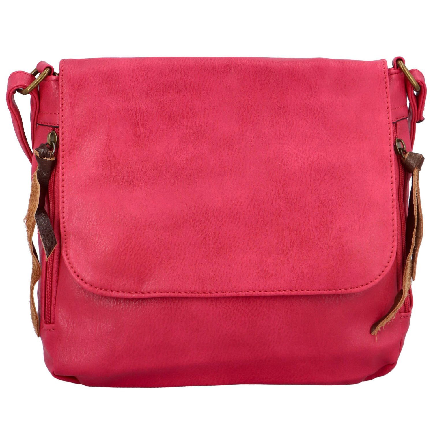 Dámská crossbody kabelka fuchsiová - Paolo bags Valika růžová