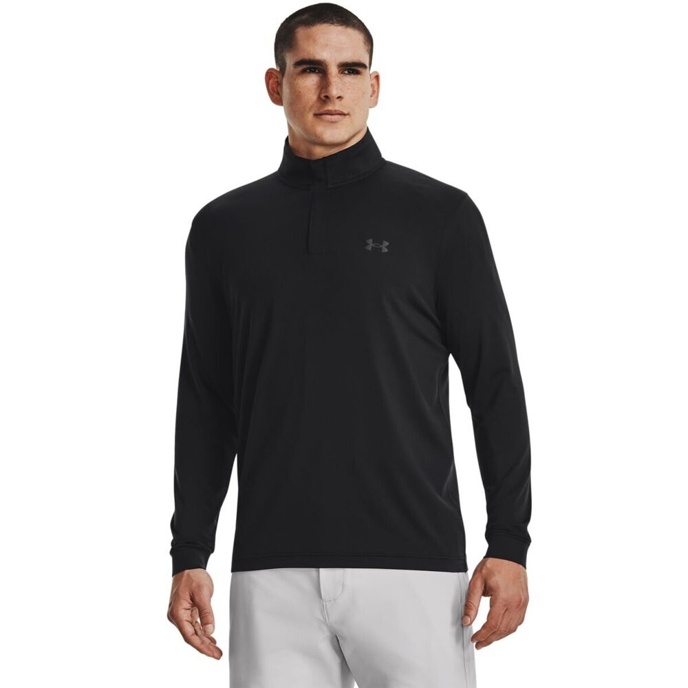 Under Armour Pánská lehká mikina Playoff 1/4 Zip black S, Černá