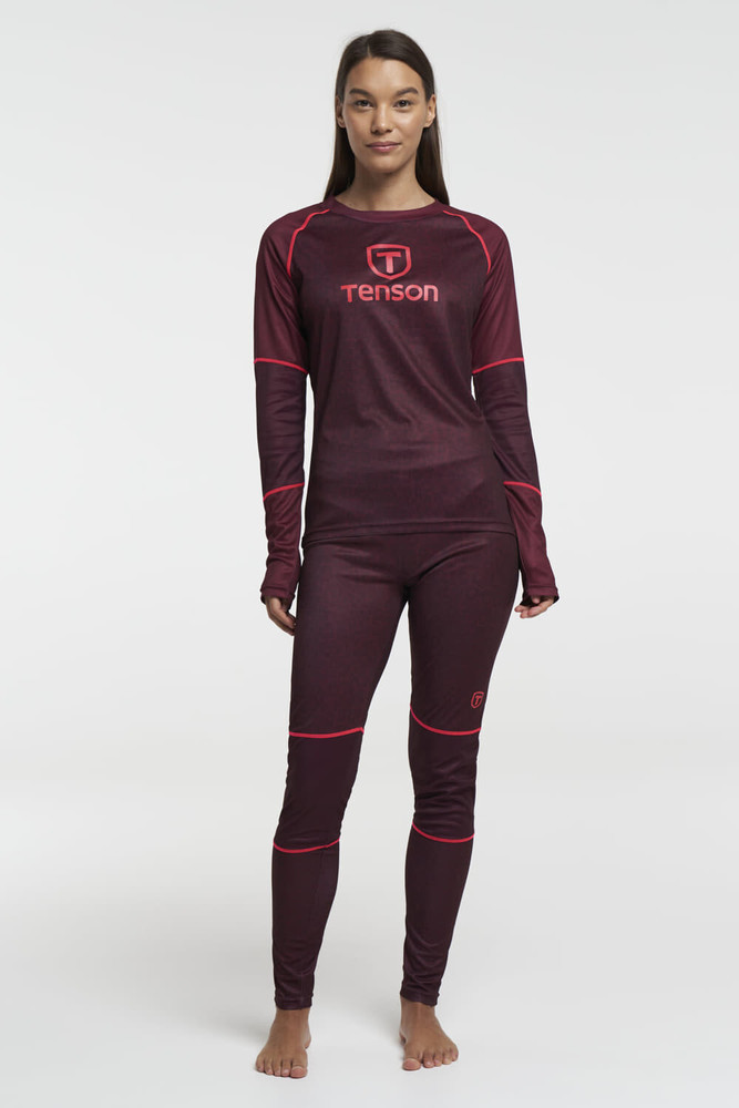 TENSON Core Baselayer W vínový, S