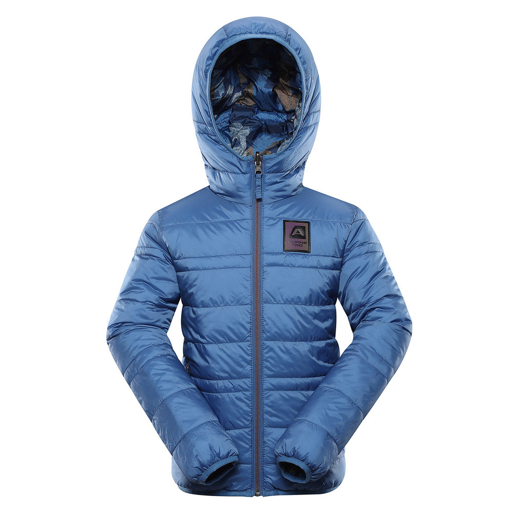 ALPINE PRO Dětská oboustranná bunda hi-therm EROMO vallarta blue varianta pd 140-146, 140/146