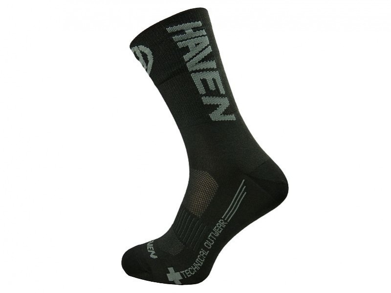 Haven ponožky LITE SILVER NEO LONG 2páry černo/šedé 10-12