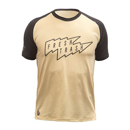 FT MEN'S HORIZON SHORT SLEEVE TEE SAND/BLACK Velikost: M