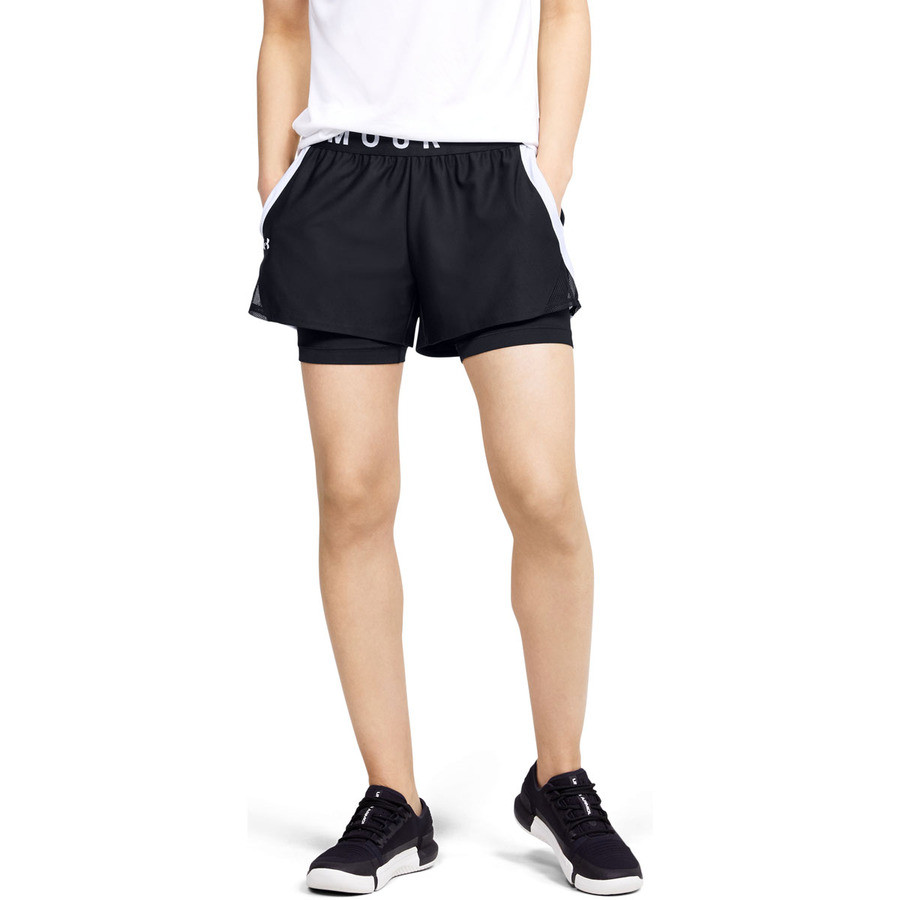 Under Armour Dámské kraťasy Play Up 2-in-1 Shorts black M, Černá