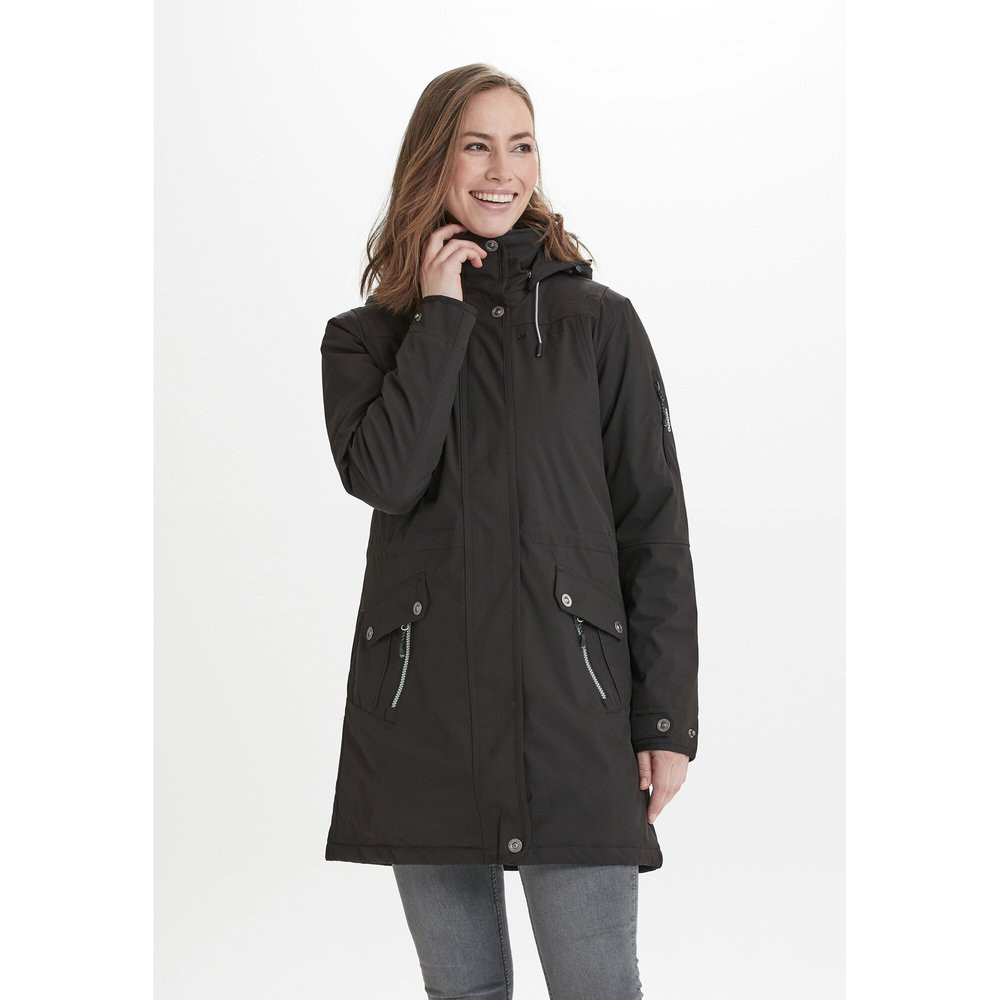 Whistler Dámská softshellová parka Namol black 40, Černá