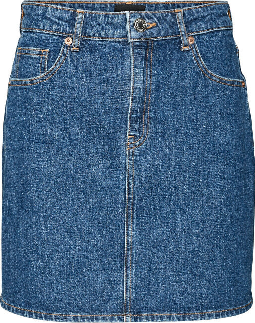 Vero Moda Dámská sukně VMTESSA 10301536 Medium Blue Denim XS