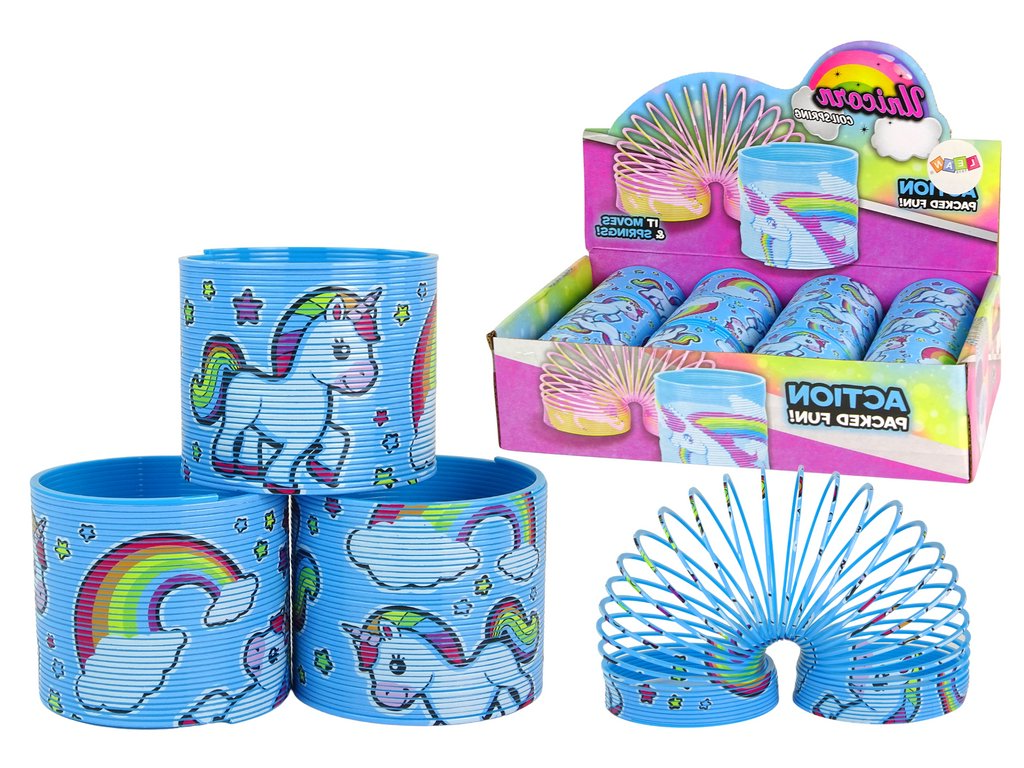 mamido Pružina s motivem Jednorožce 6 cm modrá