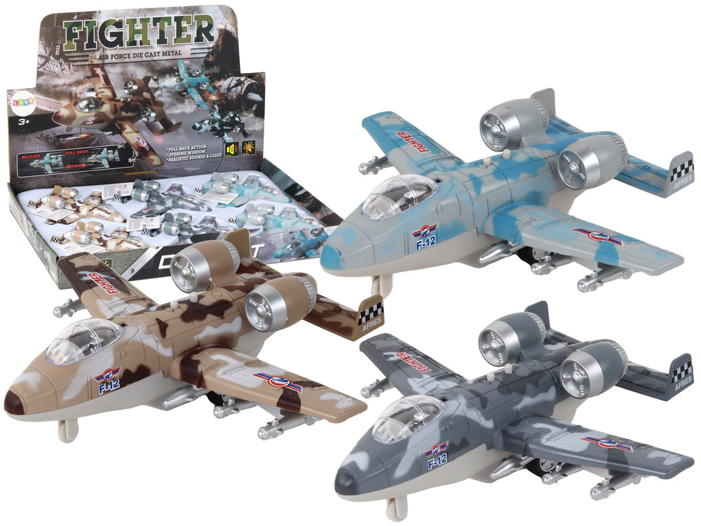 mamido Vojenská stíhačka Fighter s třecím pohonem