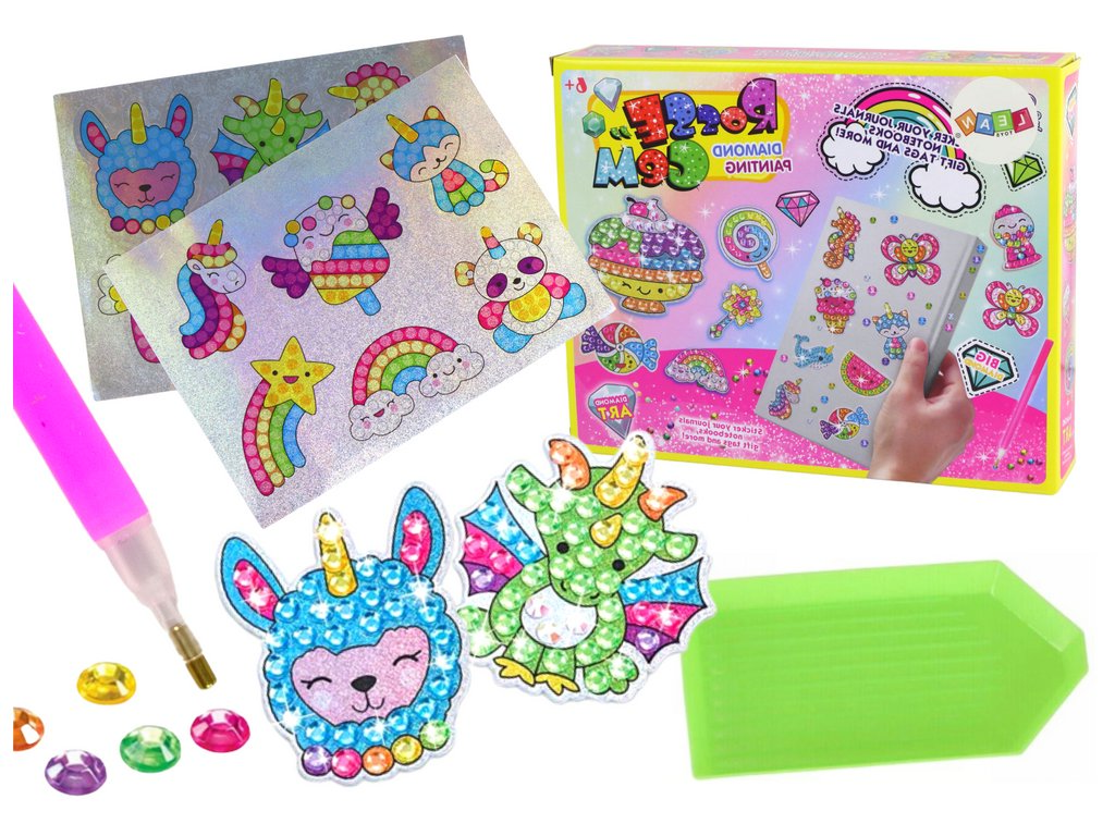 mamido Sada na DIY tvoření s diamantovými nálepkami
