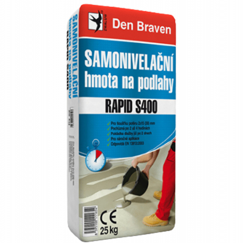 Den Braven Samonivelační hmota na podlahy RAPID S400, pytel 25 kg