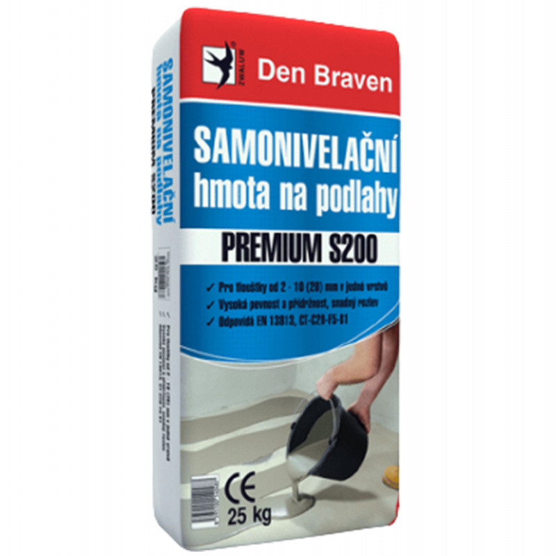 Den Braven Samonivelační hmota na podlahy PREMIUM S200, pytel 25 kg