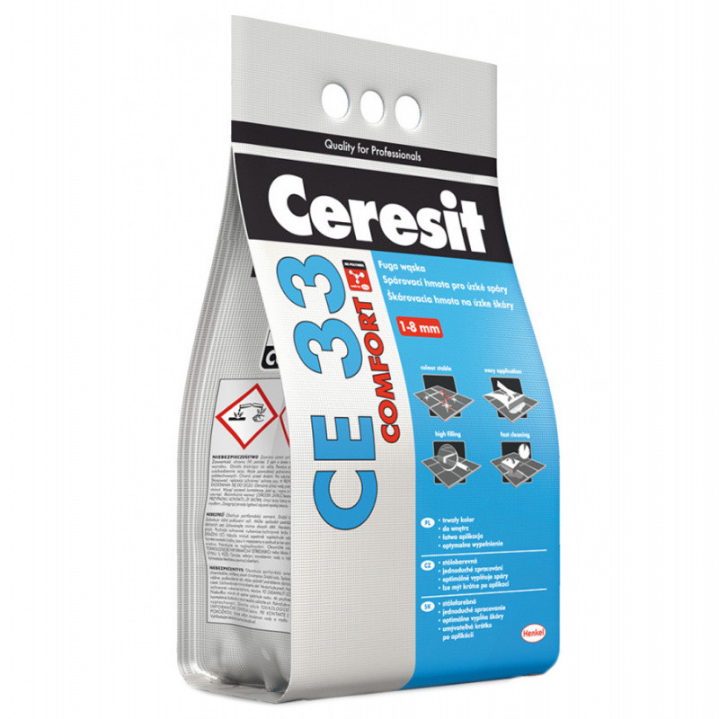 Ceresit Spárovací hmota CE 33 Comfort šedá, 5,0 kg