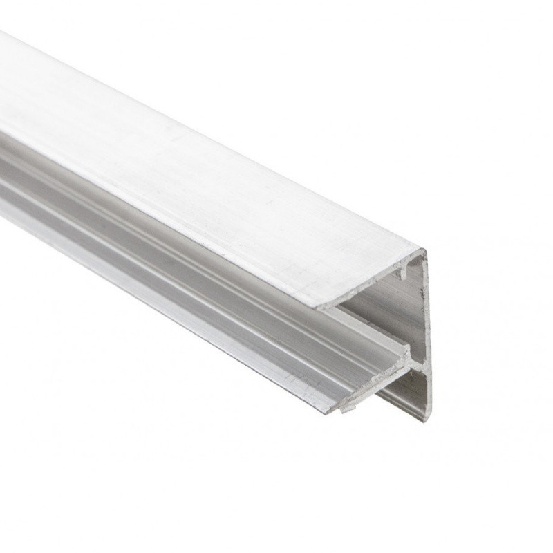 Gutta Guttaprofil ALU-U elox (s okapničkou) 16 mm přírodní hliník 16 mm 2130 mm