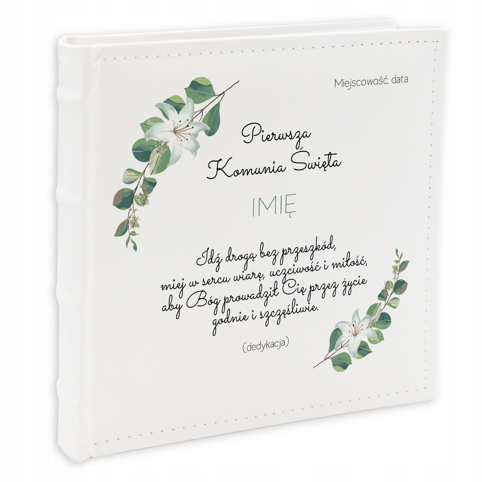 Fotoalbum 10x15cm Suvenýr svatého přijímání Věnování Vlastní obálka