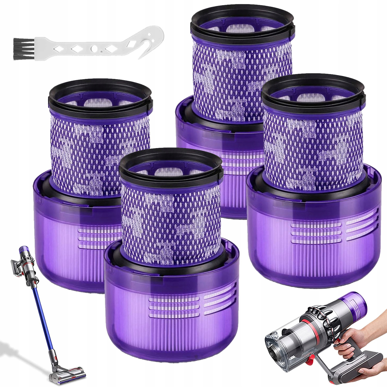 4 Ks Omyvatelný Filtr Pro Dyson V11 V15 SV14 Náhradní Filtr Na Vysavač