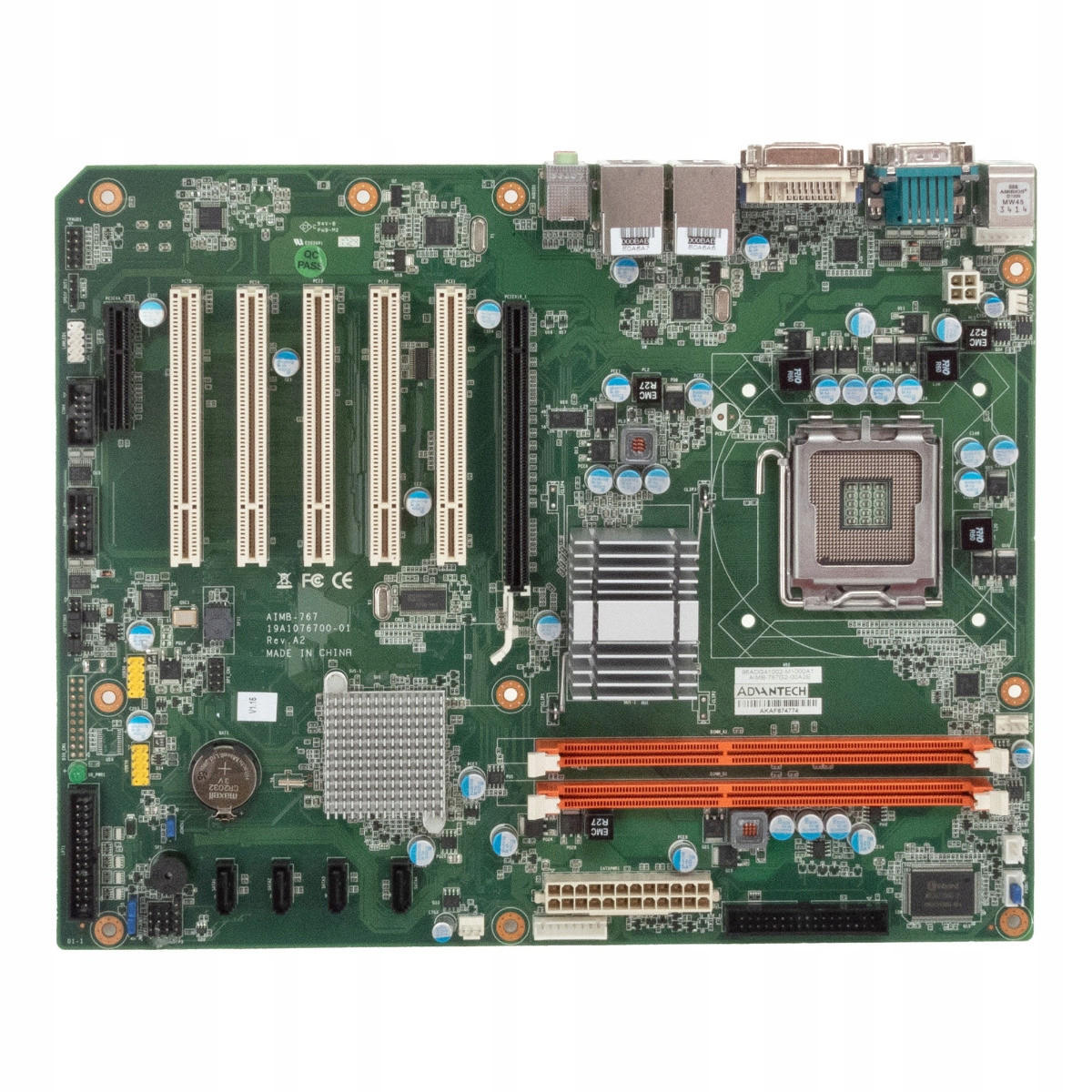 Advantech AIMB-767 REV.A2 Lga 775 DDR3 PCIe Pci 2xGbE Průmyslová Atx Deska