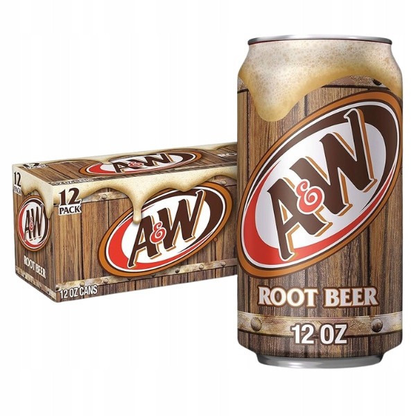 Sada A&w Root Beer 12 plechovek po 355 ml v kartonu