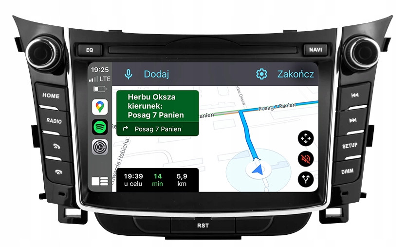 Hyundai I30 Radio Navigace Android Auto Carplay Mapy
