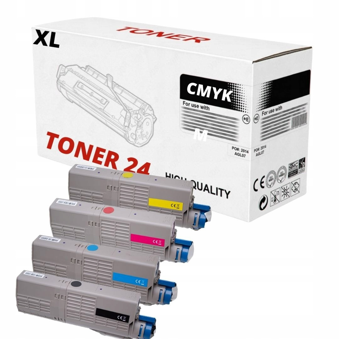 4 x Toner pro Oki C532 C542 MC563 MC573 46490608