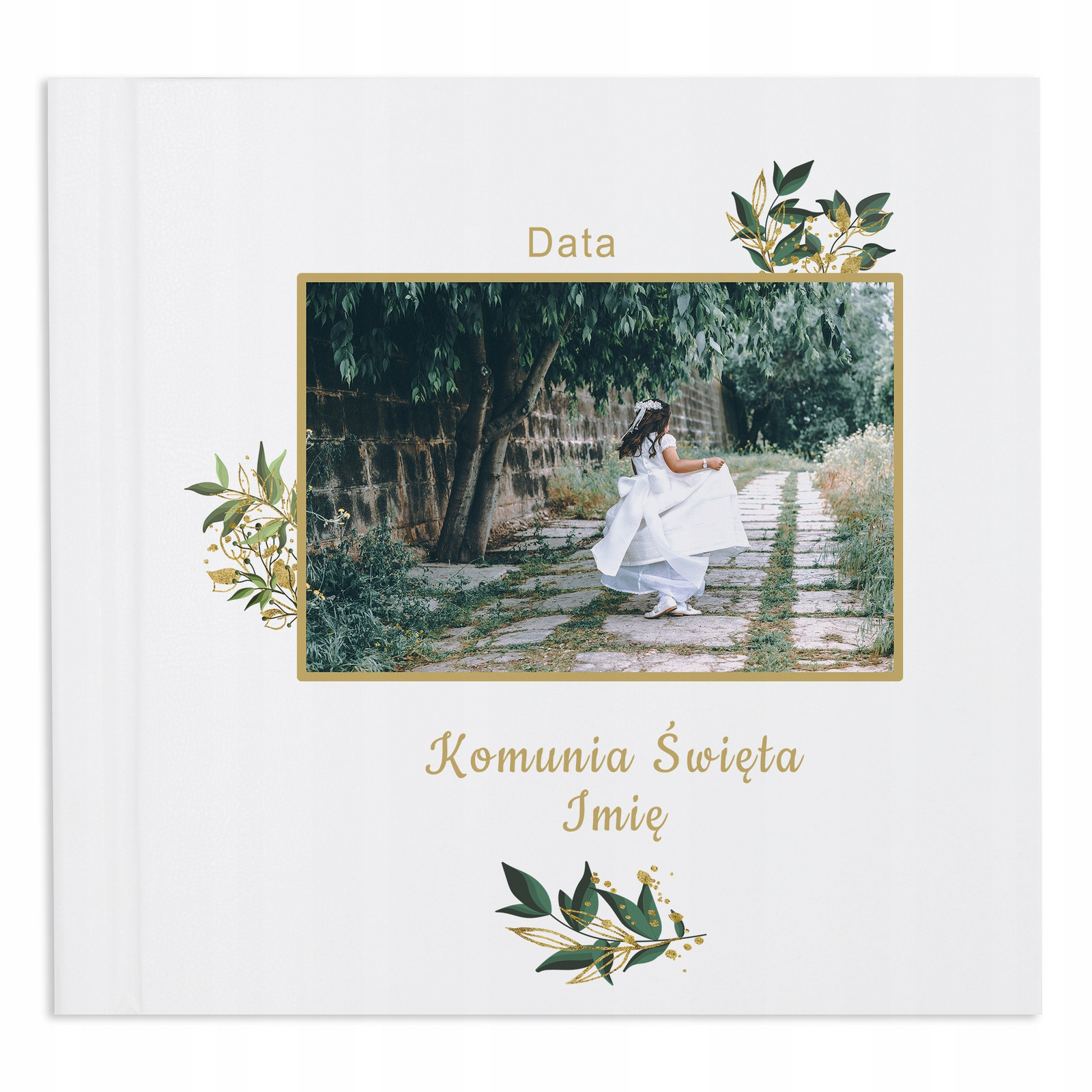 Fotoalbum Vlepované Modré Suvenýr Prvního Svatého Přijímání Jméno