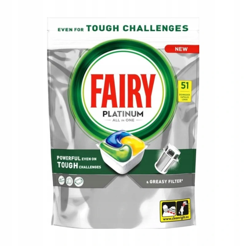 Fairy Platinum Kapsle do Myčky Citron 51ks