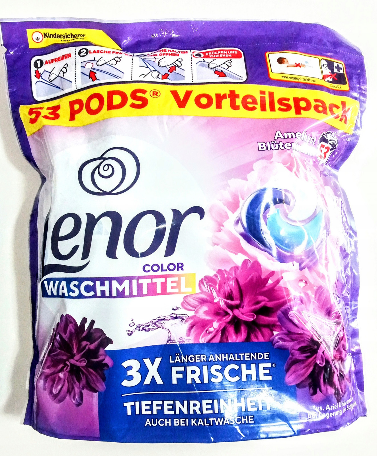 Kapsle na praní Lenor 53ks amethyst s De (novinka